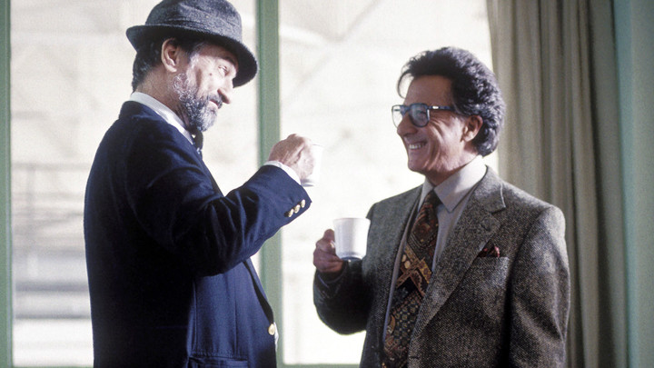 Still from Wag the Dog (1997) directed by Barry Levinson.