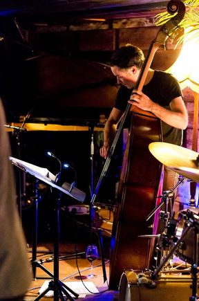 Nick Tipping and his bass