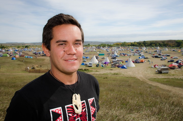 Kingi Snelgar Standing Tall At Standing Rock Rnz