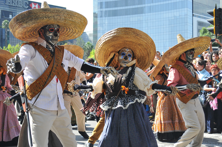 Mexico City's Day of the Dead parade.