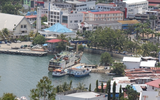 Jayapura Harbour, Papua province, Indonesia