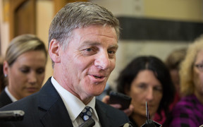Bill English announcing he's running for job of PM