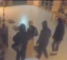 A CCTV image of the men who police believed attacked the monk, second from left.