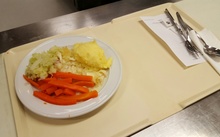 A meal served up by Compass at Dunedin Hospital on 28 April 2016. 