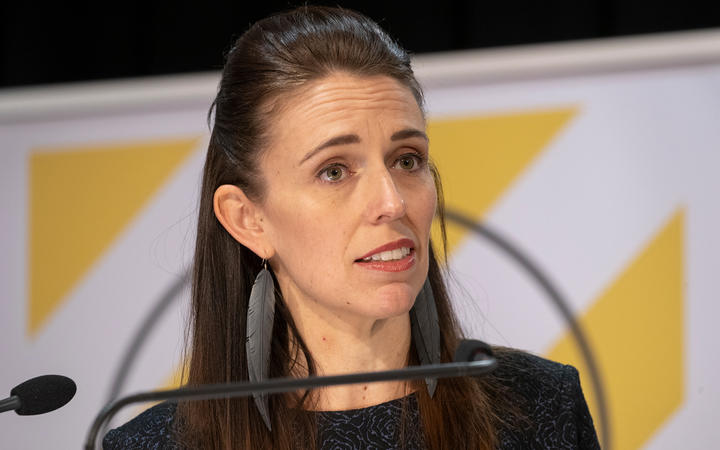 Prime Minister Jacinda Ardern and Director-General of Health Ashley Bloomfield at a media briefing at Parliament about the Covid-19 coronavirus. 