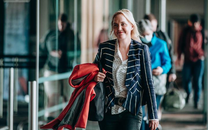 Auckland Central MP Nikki Kaye the day before a vote on the National Party's leadership. She is understood to be running on a ticket with Todd Muller.
