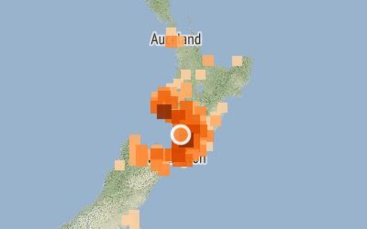 The quake hit 20 km north-west of Levin.