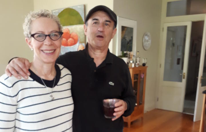 Auckland University professor Deborah Levy with her husband Brian Bookman