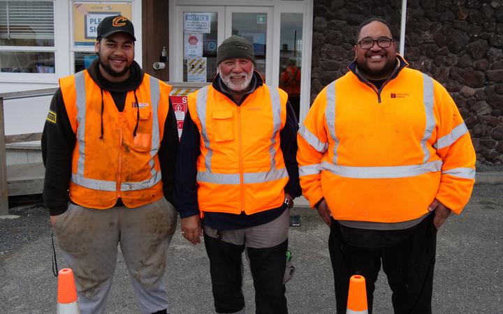 Three generations of one whānau - Queron Tipaki, Hemi Foster and Raymond Foster - have moved to the South Island.