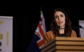 Prime Minister Jacinda Ardern announcing the move to Covid-19 alert level 1 on 8 June, 2020.