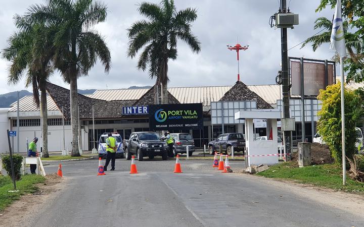 Security at Port Vila's airport