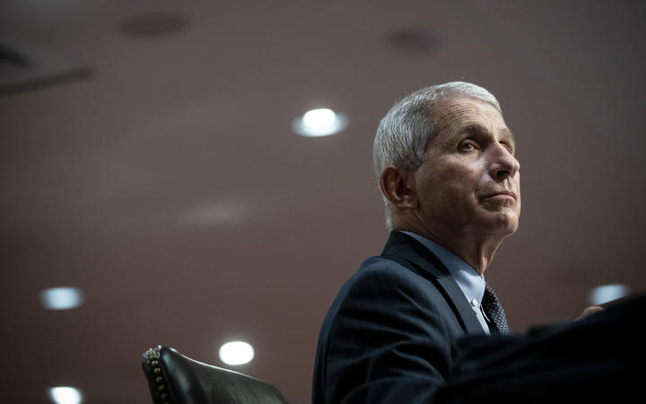 Anthony Fauci, director of the National Institute of Allergy and Infectious Diseases, listens during a Senate Health, Education, Labor and Pensions Committee hearing in Washington, DC, on 30 June, 2020. 