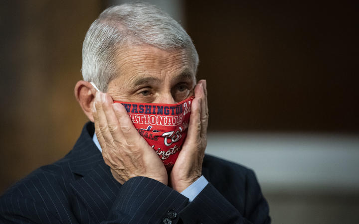  Dr. Anthony Fauci, director of the National Institute for Allergy and Infectious Diseases, prepares to testify before the Senate Health, Education, Labor and Pensions (HELP) Committee 