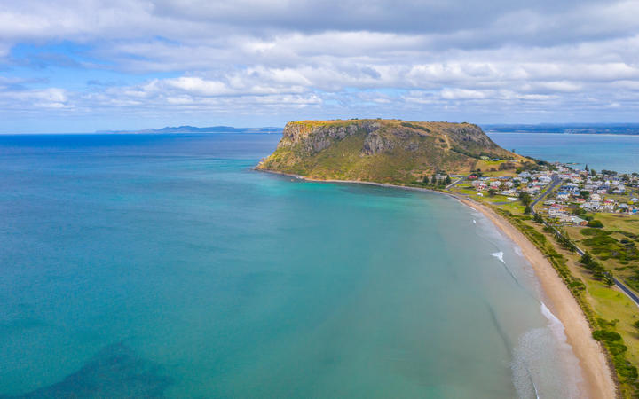 Aerial view of Stanley in Tasmania, Australia