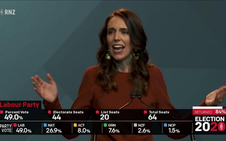 Election 2020   Labour leader Jacinda Ardern claims victory