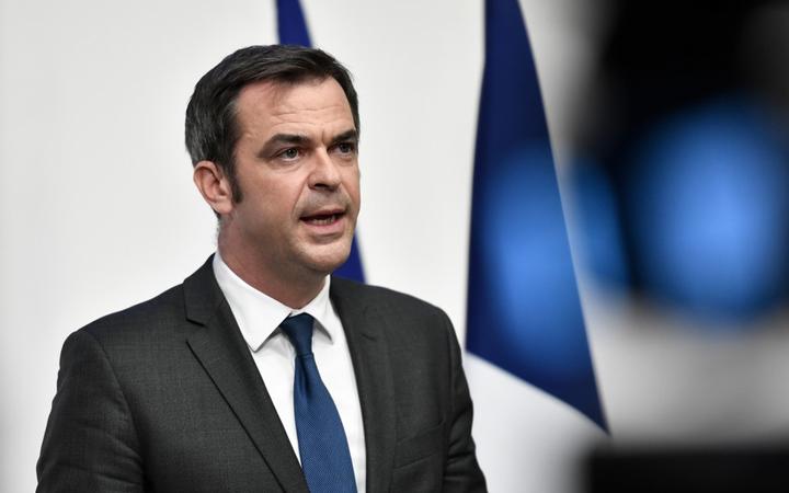 French Health Minister Olivier Veran speaks during his weekly press conference on the Covid-19 pandemic in Paris on November 5, 2020.