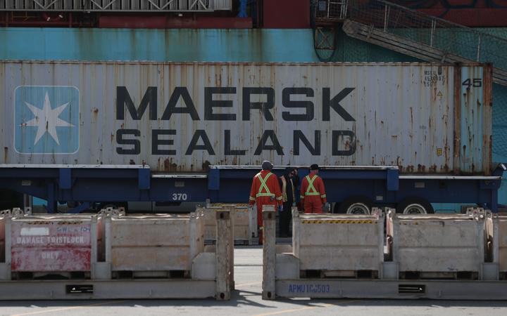Shipping containers of garbage from container ship Anna Maersk are loaded on to trucks and stacked for holding at Global Container Terminals, at Deltaport in Tsawwassen, BC, Canada June 29, 2019. 