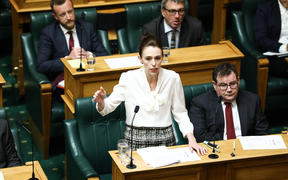 The Prime Minister Jacinda Ardern moves a motion declaring a climate emergency 