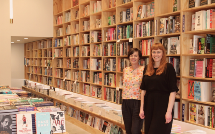 Catherine Robertson and Jane Arthur at their shop, Good Books 