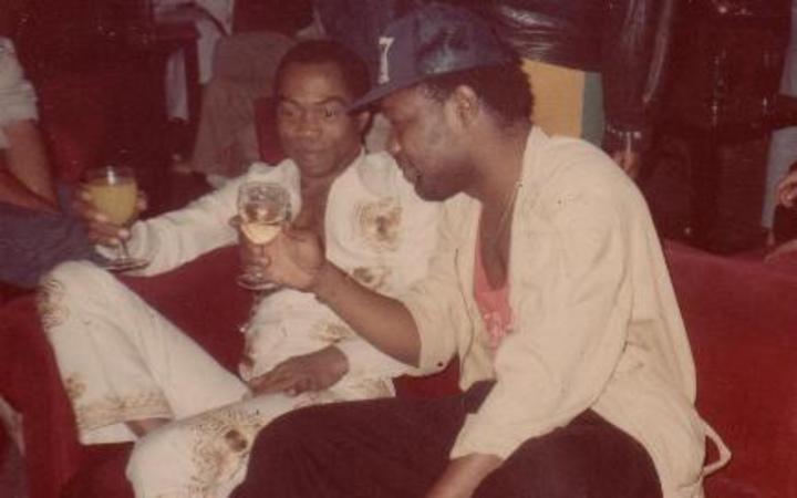 Wiapa and Fela Kuti in 1970