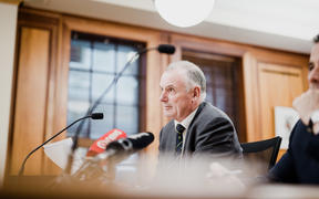 Speaker Trevor Mallard being questioned at a Select Committee on 16 December, 2020.