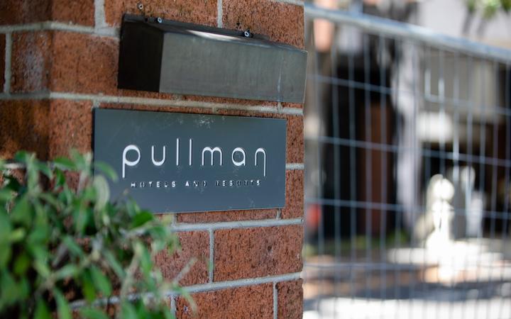 Pullman Hotel in Auckland. Managed isolation facility.