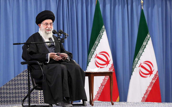     Le guide suprême iranien, l'ayatollah Ali Khamenei, le 7 février 2021.