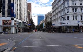 Central Auckland at 9am on the first morning of the latest level 3 lockdown.