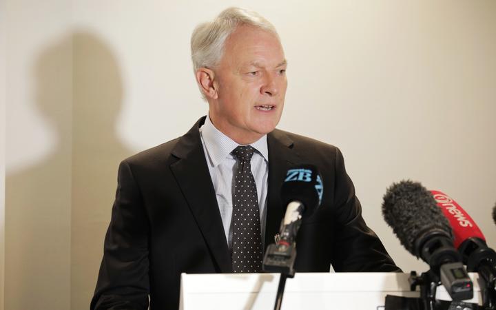 Auckland Mayor Phil Goff talking about the Ports of Auckland safety review. 