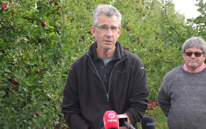 Bruce Mitchell says there just aren't enough workers to harvest his apples for export.