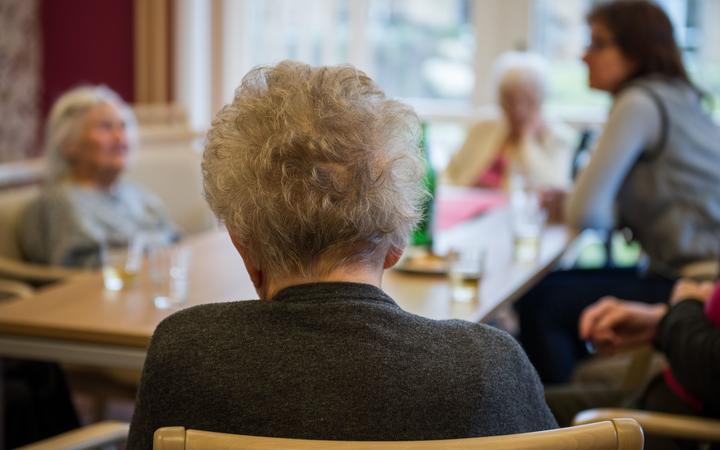 Dementia patients in a housing complex in Hameln, Germany.