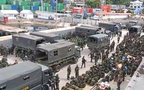 Arrival of more Indonesian troops in Jayapura, Papua, March 2021