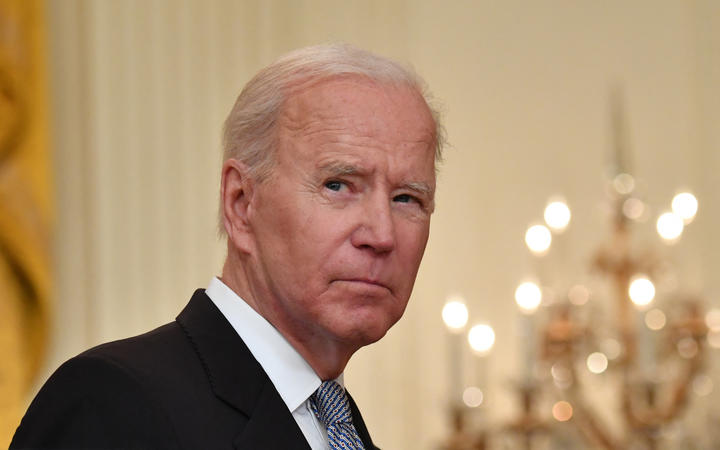 US President Joe Biden delivers remarks on the Covid-19 response and the vaccination in the East Room at the White House in Washington, DC on 17 May 2021. 