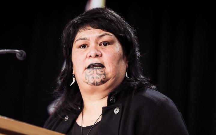 Nanaia Mahuta le jour du budget 2021.