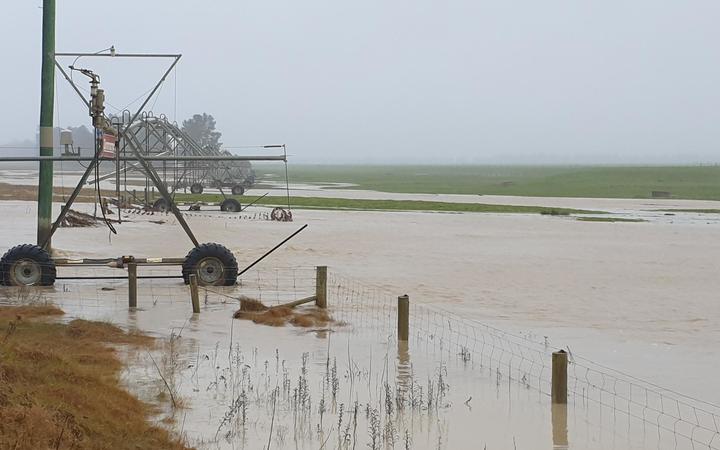 Flooding in Ashburton Forks area and damage to approach to bridge over south branch Ashburton River