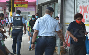 Police ensure Covid-19 protocols are observed by the public.