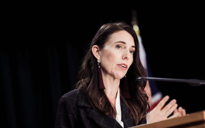 Prime Minister Jacinda Ardern at 21 June post-Cabinet conference.