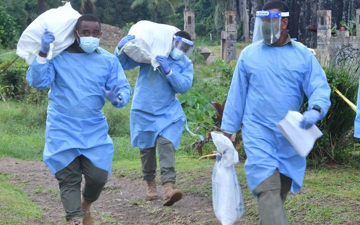 Health workers in Fiji