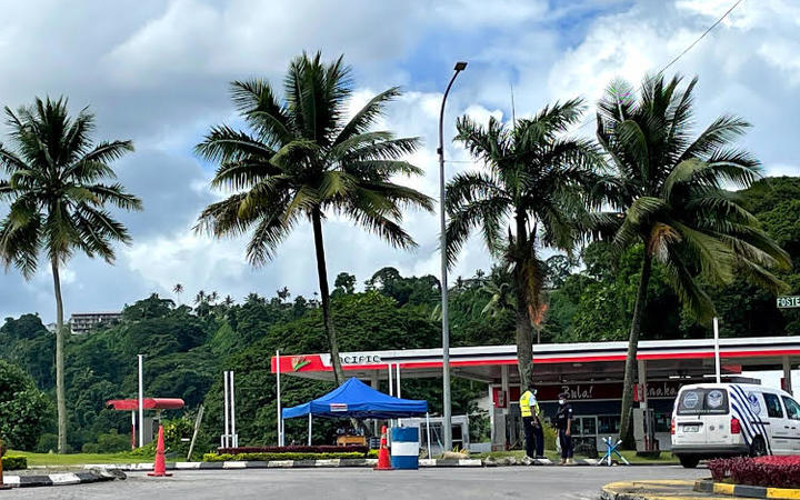 Fiji security forces monitor essential movement between red and green zones under Covid-19 response operations.