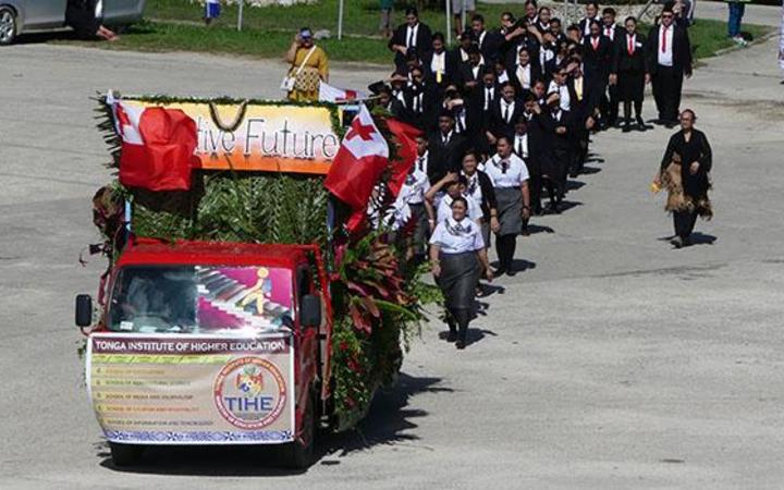 The float parade in Tonga for the Tourism Industry and Cultural Festival