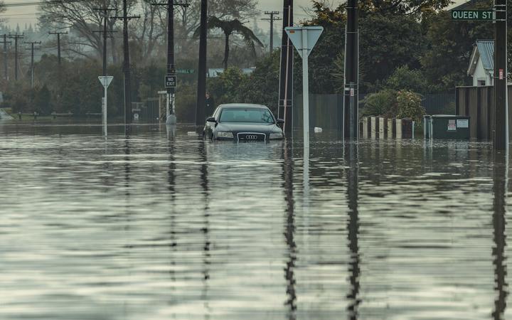 Effects of the flooding in Westport, two days later.