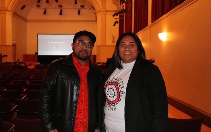 Antonia Lilii and George Schwenke from First Union Pasifika Fono. 