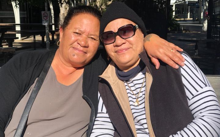 Sisters Joanne Minimita, left, and Debbie Ngare in Sydney. 