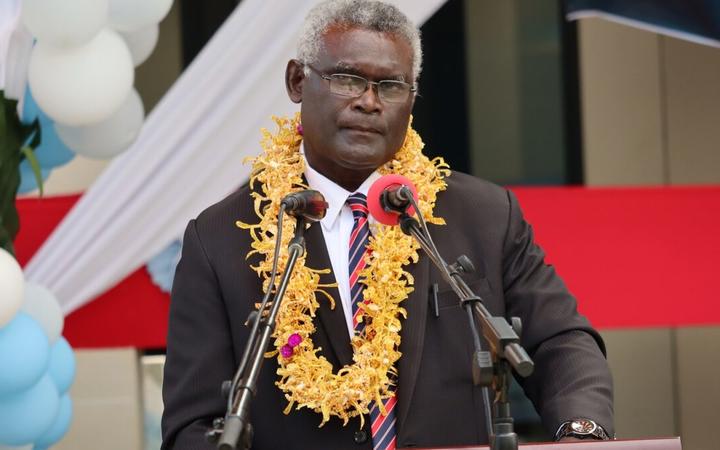 Solomon Islands prime minister, Manasseh Sogavare.