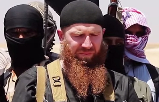 Image said to be of Omar Shishani and made available in June 2014 by a jihadist media outlet.