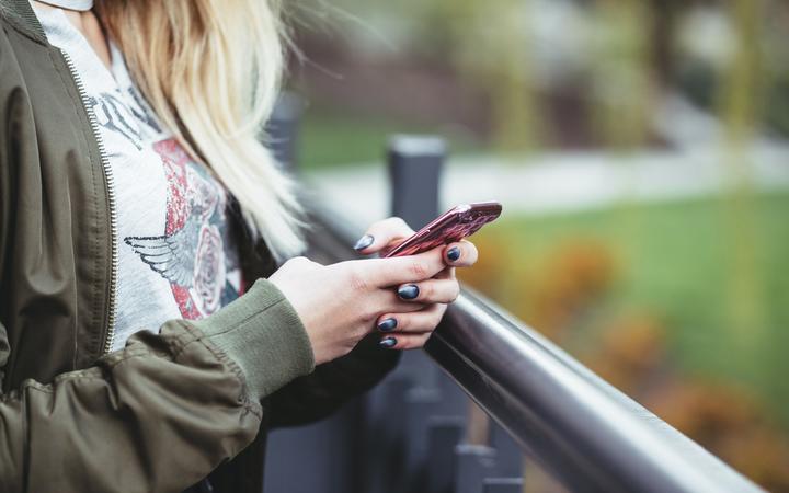 woman on mobile phone