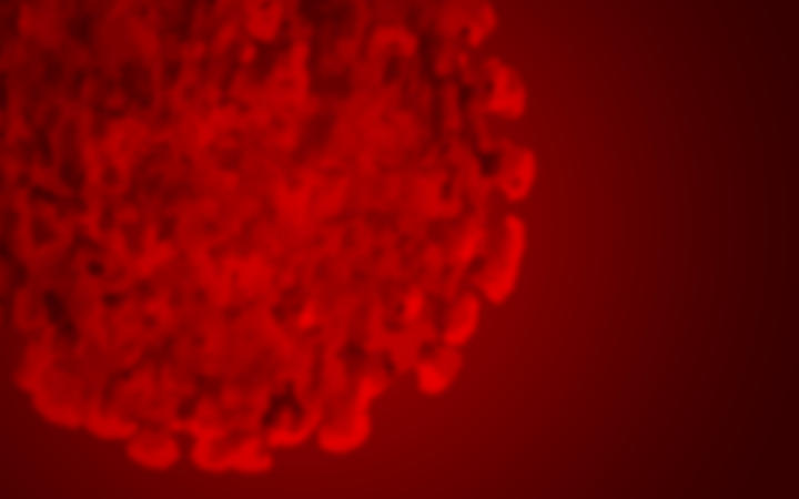 Blurred llustration of Covid-19 Corona Virus