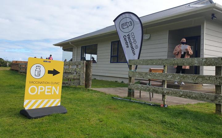 Dozens of locals turned up to a Covid-19 vaccination clinic at Mõkau at the boundary of Taranaki and the Waitomo District on Tuesday, set up by Māori health provider Tui Ora.