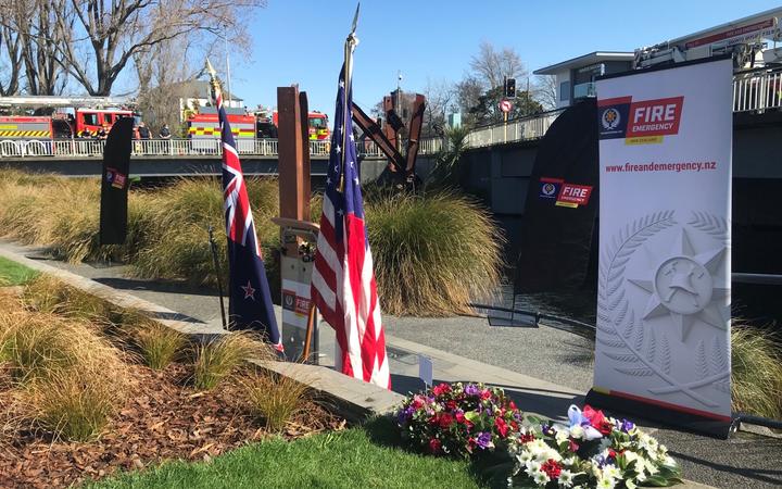 9/11 memorial in Christchurch.