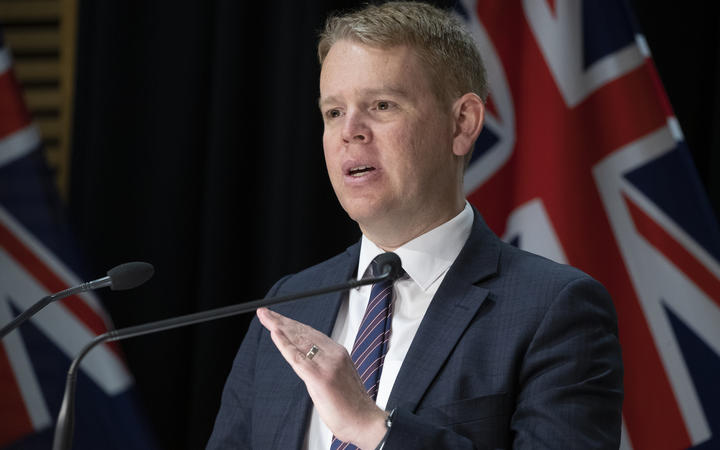 Covid-19 Response Minister Chris Hipkins during the Covid-19 and vaccine update at Parliament on 29 September 2021.  